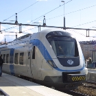 Commuter train at station