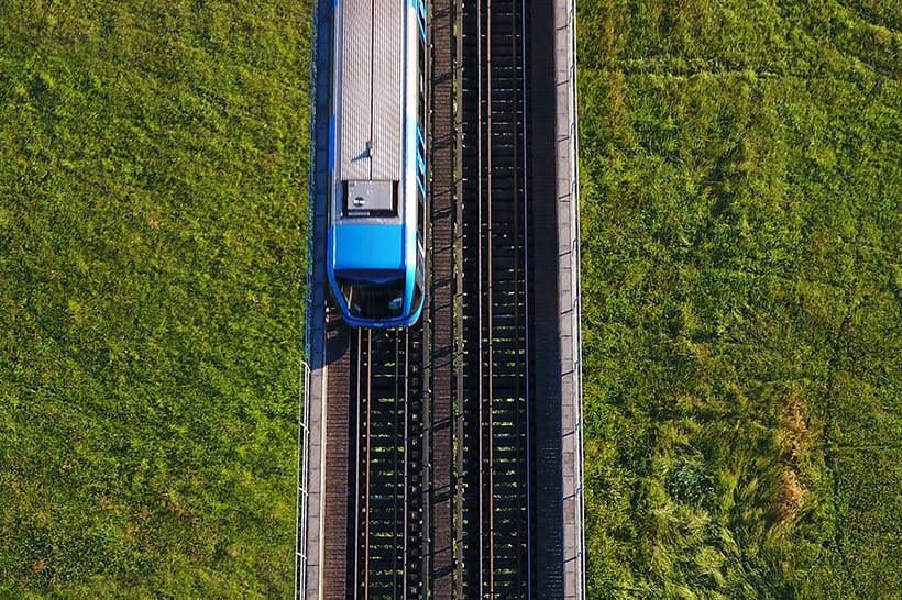 Tunnelbana ovanifrån