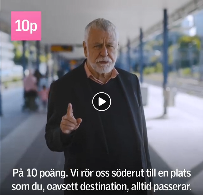 Bild från film med Björn Hellberg på plattformen_första ledtråden