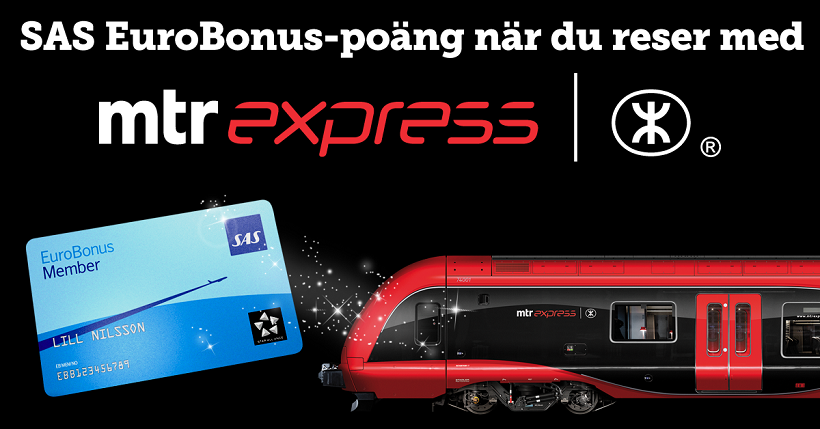 MTR Express och SAS Eurobonus