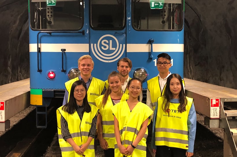 MTR summer interns framför cx i rissnedepån