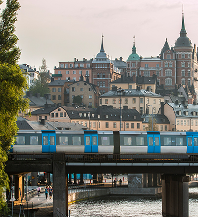 tunnelbana på söderströmsbron